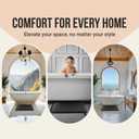 Chenille Bath Mats, Plush Absorbent Bath Mats Quick Dry, Soft & Machine Washable, Non Slip Carpet For Bathroom, Thick Bathroom Rugs, Shower Restroom Rug Mat, Alfombras De Bao, Bathrugs Matts, 22"x14" (Beige)