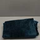 NEWCOSPLAY Super Soft Throw Blanket Dark Teal Premium Silky Flannel Fleece Leaves Pattern Lightweight Bed Blanket All Season Use (Dark Teal, Throw(50"x60"))