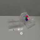 Automatic Bird Feeder, No Mess Acrylic Parrot Foraging Feeder, Transparent Bird Feeders Container Cage Accessories for Most Birds Parrot Canary Cockatoo(2 Pack)