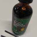 Jamaican Black Castor Oil, Cold Pressed Unrefined Massage Oil for Body, Hair, and Skin, with Eyelash & Eyebrow Brush