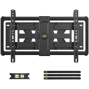 USX Mount Ultra Slim TV Wall Mount for 37-90 inch Flat Screen/LED/4K, Full Motion Wall Bracket with Dual Swivel Articulating Dual Arms, TV Mount for Max VESA 600x400mm, Fits 8"/16"/24" Studs