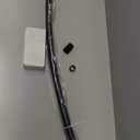 Curved Shower Curtain Rod For Bathroom 38-72 Inches, Adjustable Length, Curved Shower Rod, 0.9MM thickness, Round Shower Curtain Rods, Rotate Bracket For Large Shower Space, Need Drilling, Black