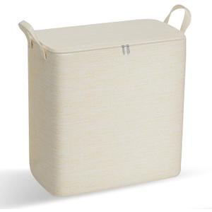 Higher Cotton and Linen Canvas Storage Bags with Reinforced Handles 1 Pack, L SIZE-65L