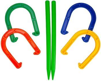 2 Packs Plastic Horseshoe Game