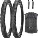 2 Pack Bike Tires 14"/16"/18"/20"/26"x2.125" with or Without Inner Tubes 14/16/18/20x1.75/1.95/2.125 AV 32mm Schrader Valves for Mountain Urban Trail Road Park