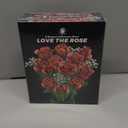 Sopu Red Rose Bouquet Building Set, 960PCS Roses Artificial Flowers Botanical Collection for Dinner Table Home Decor, Valentines Day Gifts for Her Him Valentines Flower Decorations