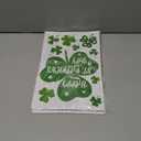 4 x 4Es Novelty 115 PCS St. Patricks Day Window Clings (9 Sheets)  Green Shamrock Window Clings for Glass, St Patricks Day Window Decorations & Irish Home Decor