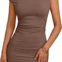 Womens Mini Summer Dresses 2025 Going Out Off The Shoulder Bodycon Sexy Party Club Spring Fashion Outfit L