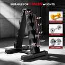 5/6 Tier A-Frame Dumbbell Rack Stand Only, 300/480LBS Weight Capacity