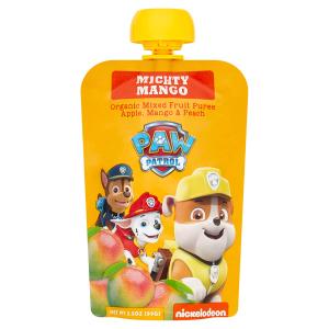 Paw Patrol Mighty Mango Organic Mixed Fruit Squeeze Pouch, 3.5 Ounce (Pack of 10) (BB: 08/17/2025)