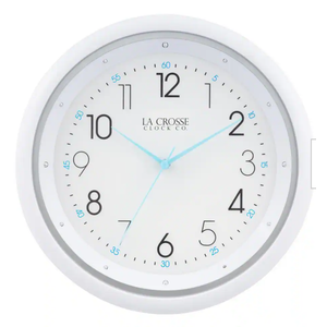 10 in. Night Vision Quartz Analog Wall Clock with Sweeping Hand Movement