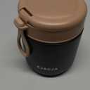 Insulated Food Jar for Kids - 15.2 Oz, Thermo for Hot Food, Soup Thermo, Insulated Food Container, Termos Para Comida Caliente, Width Mouth Stainless Steel Lunch Box with Spoon, Black