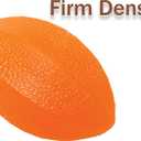 Rehabilitation Advantage Football Shaped Hand Exerciser, Firm, Orange