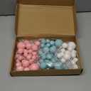 75 Pcs Cake Balls Topper Decorations Foam Cupcake Topper Mini Balloon Cake Topper Balls Cake Picks for Cake Deco Birthday Party WeddingBlue,Pink,Gold