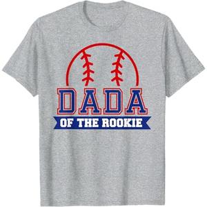 Dada of Rookie 1st Birthday Baseball Theme Matching Party T-Shirt XL