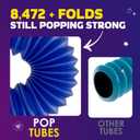 Nutty Toys Jumbo Pop Tubes - 8-Pack XL Sensory Toys - Creative STEM Learning for Kids - Connect & Pop! Top ADHD Autism Fidget 2026, Best Boy & Girl Easter Essentials & Easter Basket Stuffers Gift Idea