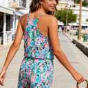 RAISEVERN Womens Romper Summer Casual Short Jumpsuit Adjustable Spaghetti Straps Sleeveless Cami 2025 Rompers with Pockets (XL)