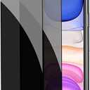 [2 Pack] Privacy Screen Protector for iPhone 11/XR, YMHML Tempered Glass Anti-Spy Bubble Free Case Friendly Easy Installation Film for iPhone 11/XR 6.1 Inch