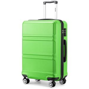 Kono 20'' Carry on Luggage Lightweight with Spinner Wheel TSA Lock Hardside Luggage Airline Approved Carry on Suitcase Apple Green