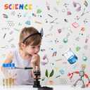 Biology Lab Wall Stickers,Chemistry Wall Decals,Science Classroom Decor,Biology Scientific Stickers for Students,Science Bulletin Board Decoration,Scientific Method Poster for Laboratory