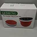 Silicone Liners for KitchenAid 5 Qt Tilt-Head Stand Mixer(Only), Odourless,Thicker, Cold/Heat-Resistant & Non-Stick, Easy Clean, Fits 5 Quart Mixing Bowl, Set of 3 with Lids (Red+White+Black)