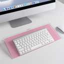 Desktop Glass Board with Stand Dry Erase Board Easel for Desk Reusable Desk Whiteboard (Pink)