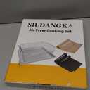 Air Fryer Accessories for Emeril Lagasse 26 Qt Extra Large & Everyday 360, Emeril Lagasse Air Fryer Basket and Pans for Oven with 100Pcs Disposable Parchment Paper, 4Pcs Reusable Teflon Mat