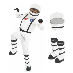fun shack Kids Astronaut Costume With Helmet, NASA Space Outfit For Boys And Girls, Ideal For Dress Up And Parties, XL