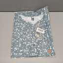 CiCiBird Womens Casual V Neck Blouses Button Down Shirts Long Sleeve Floral Print Business Work Tops (Green, L)