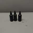 YIZHAO Black Glass Dropper Bottle 4oz, Tincture Bottles with Glass Dropper, for Essential Oils, Aromatherapy, Cosmetic, Laboratory, Pharmacy, Liquids, Travel 4 Pcs