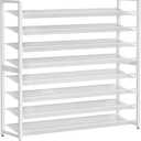 Metal Shoe Rack,Large 8 Tier Shoe Organizer, Heavy Duty Metal 8-Tier Stackable Shoe Storage Vertical Shoe Rack for Closet Front Door,Entrance,Entryway,Garage,Up to 50 Pairs