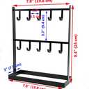 LXZ 1 PC Tabletop Hook Rack Jewelry Stand Holder Black Hangers for Necklaces Keys Brace laces Ear Rings