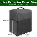 Juice Extractor Cover, Waterproof and Dustproof Appliance Cover, 15 "L x 9 "W x 18 "H, Easy to Clean, Premium Oxford Fabric, Mesh Bag for Accessory - Dark Gray
