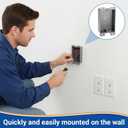Relaxweex 8 Pack Plastic Shallow Electrical Box, 8 Cubic Inch Grey Shallow Outlet Box, Single Gang Old Work Junction Bulk, Length 4.25'', Width 2.4'', Depth 1.24'', Etl Certified