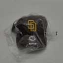 47 Brand MLB Black Black Primary Logo MVP Adjustable Structure Baseball Cap Hat, Adult One Size Fits All (San Diego Padres)