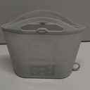 Haakaa On-The-Go Silicone Microwave Steam Sterilizer Bags for Travel, 40oz/1250ml Reusable Silicone Steaming Bags for Baby Bottles, Breast Pump, Accessories, Pacifiers, Teethers,Grey/1PC