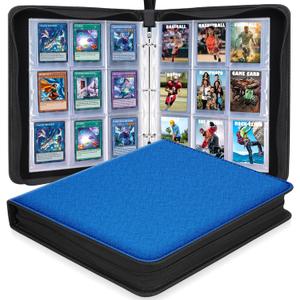 360 Pockets Toploaders Binder, 9 Pocket Toploaders Trading Card Binder for 3x4 Rigid Hard Card Holders with Sleeves Fit for Baseball Cards MTC, TCG, Game Cards, Sports Cards