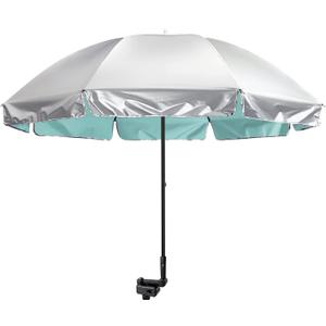 G4Free UPF 50+ Universal Clamp On Umbrella Adjustable Outdoor UV Protection Beach Chair Umbrella for Strollers, Wheelchairs, Patio Chairs, and Golf Carts, Extra Large