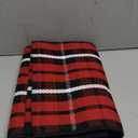 Buffalo Plaid Outdoor Rug 24" x 52" Red & Black White Checkered Area Rug Washable Doormats Indoor Outdoor Rugs for Layered Front Door Mats, Porch, Entryway, Kitchen, Farmhouse