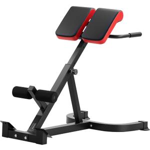 VEVOR Roman Chair Hyperextension Bench, 300 lbs Adjustable Extension Machine, Multi-Function Exercise Equipment for Glute, Hamstring, Lower Back, and Ab Workout, Fitness Weight Bench for Home Gym