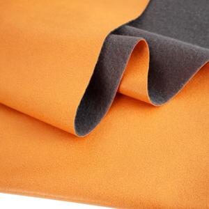 Leathaire Fabric, 57.8'' x 39'' (147cm x 100cm) Faux Leather, Waterproof, Abrasion and Scratch Resistant Texture Leathaire Fabric,1.1 mm Upholstery (Orange)
