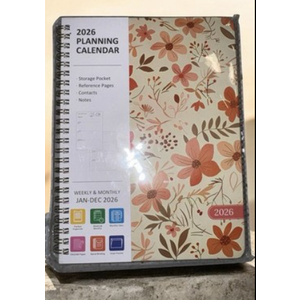 5 pcs 2026 Planner, Weekly and Monthly Calendar Academic Planner, Jan 2026 - Dec 2026, Planning Agenda Book for Desk Accessories and School Supplies - A5 (6.3'' x 8.5'') Pack of 5