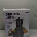 Juicer Machines with 5.8" Large Chute, 2-in-1 Cold Press Juicer for Whole Vegetables Fruits 400W, Masticating juicer Easy to Clean Juice Extractor Machine for Making Nut Mike, Juice, Premium Gray