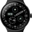 Google Pixel Watch 4 (41mm) - Android Smartwatch - Heart Rate and Sleep Tracking - 30-Hour Battery - Fitness Tracking - Google AI - Matte Black Aluminum Case - Obsidian Active Band - LTE (2025 Model)