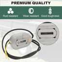 12-1/4" Electric Trailer Brake Magnet Kit Fits 10,000 lbs Axles for 12-1/4''x3-3/8'' Electric Brakes Assembly with Retainer Clips and Coil Springs