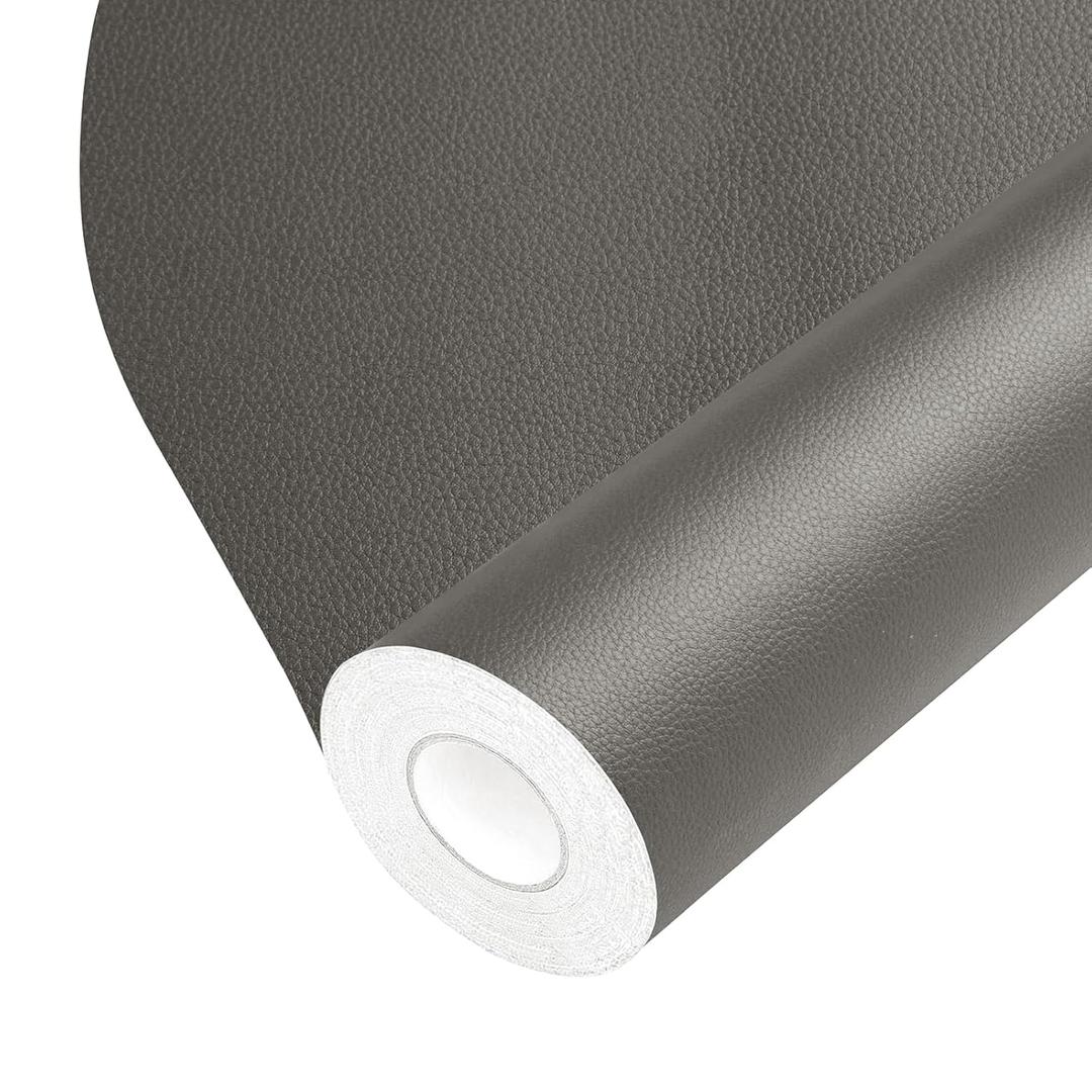 Leather Repair Tape Self-Adhesive Leather Repair Patch for Couch Furniture Sofas Car Seats Advanced PU Vinyl Leather Repair Kit (Grey, 3.9X79 inch)