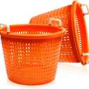 Heavy Duty Fishing Basket 100 lb Fish & Crawfish Basket with Reinforced Handle MultiColor Options for Crab Seafood Shrimp Shellfish & Laundry Fruits and Vegetables Multiple Usage