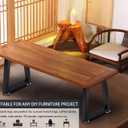 Taelakeni 22 Inch Metal Coffee Table Legs Bench Legs, Trapezoid