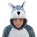 Nabobs Unisex Animal Onesie Costume, Flannel Halloween Cosplay Costume - Homewear Animal Outfit. 140 Size