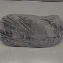 Round Cylinder Bolster Pillow with Removable Velvet Cover, Tube Roll Cervical Pillow for Head, Neck, Back and Legs Support, 13" x 6", Grey